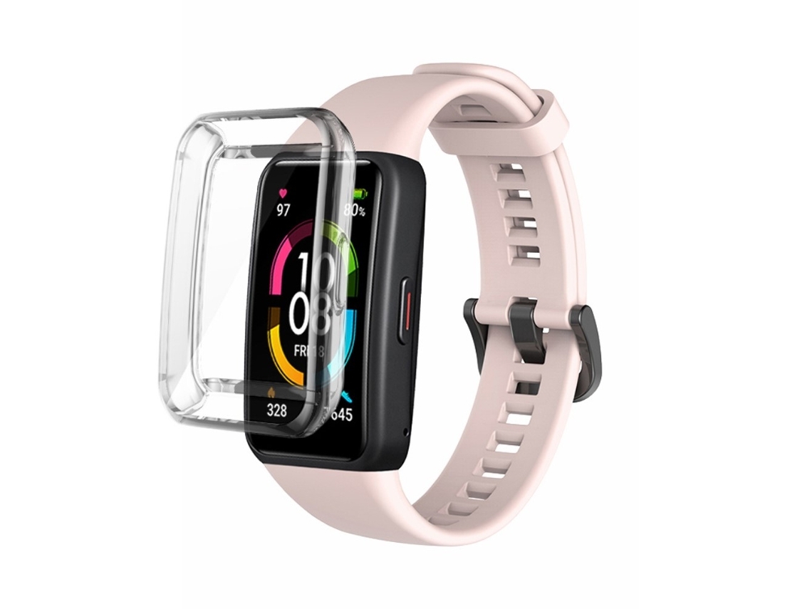 Correa de silicona para Huawei Band 6 rosa claro Chennnls