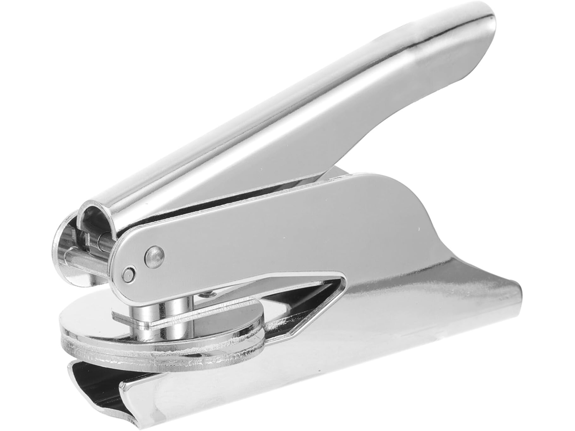 Herramienta De Sellado Portátil De Acero Inoxidable, Sello Manual Compacto Para Accesorios De Papel Y Cartón.