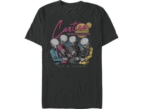 Camiseta Unisexo DEEPSTONE Retro Mos Eisley Cantina Star Wars Negro (XXL)