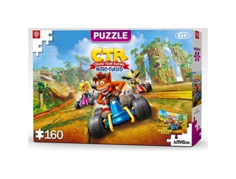 Puzzle GOOD LOOT Kids: Crash Team Racing Nitro-Fueled (Edad Mínima Recomendada: 7 años - 160 Piezas)
