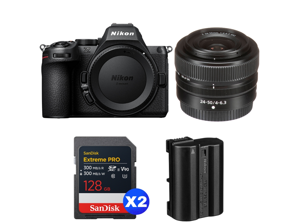 Nikon Z5 Ii + 24-50mm F/4-6.3 + 2 Sandisk 128gb Extreme Pro Uhs-ii Sdxc + Nikon En-el15c + Ebook “20 Consejos Para Fotos Que Impactan”