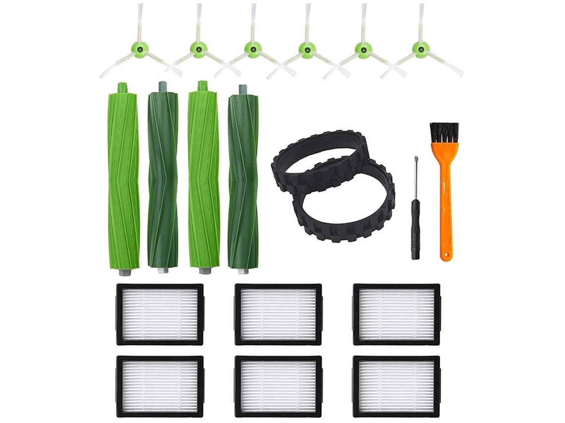 Piezas de repuesto para aspiradora Irobot Roomba I7 I7 I6 I8 I3/Plus E5 E6 E7, cepillos filtros Hepa neumático de rueda