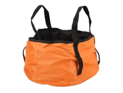 Lavabo portátil resistente y duradero para acampar y viajar, lavabo redondo plegable