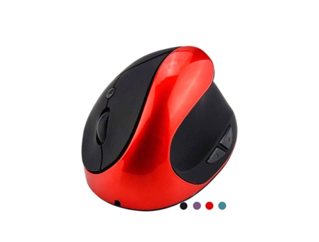 Ratón Vertical ENKERS 2.4G (Inalámbrico - 1600 dpi - Rojo)