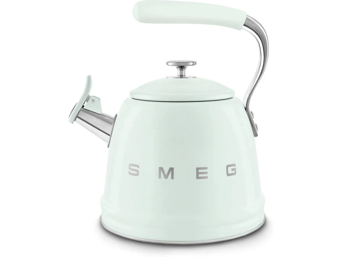 Hervidor de Acero con silbato SMEG WKF01PG Verde (2.3 L)