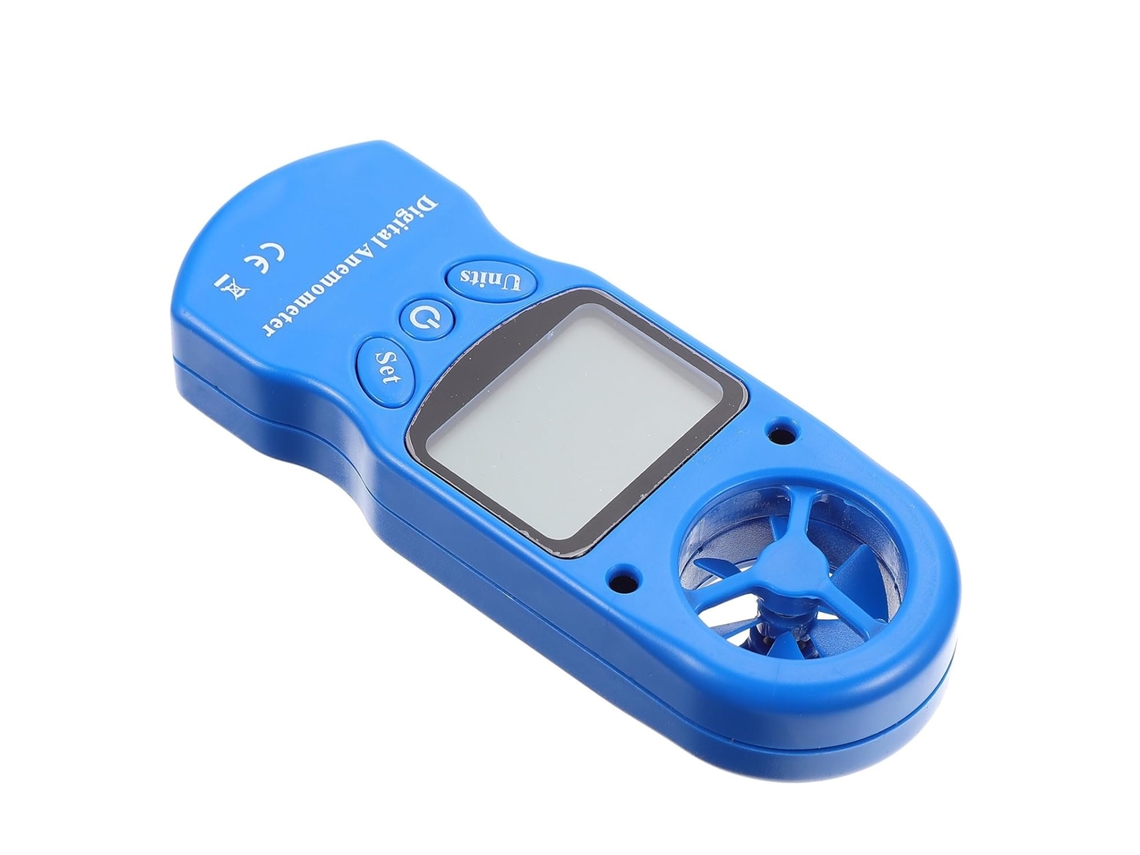 1 Mini Anemômetro Higrotermógrafo Portátil (bateria Não Inclusa) Para Medição Rápida