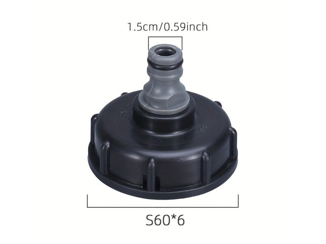 Conector de manguera de jardín de plástico para tambor IBC Pickifypunnyb Slo Slowmoose