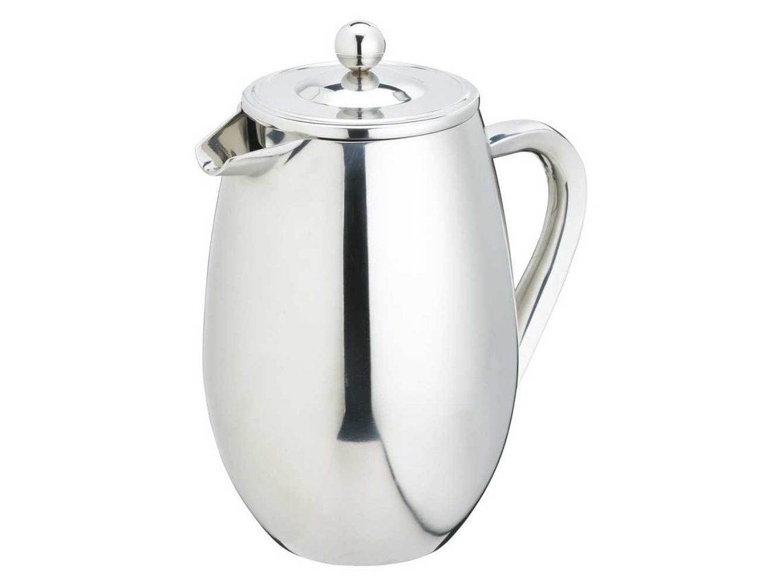 Cafeteira de Parede Dupla em Aço Inoxidável Prateadola Cafetiere