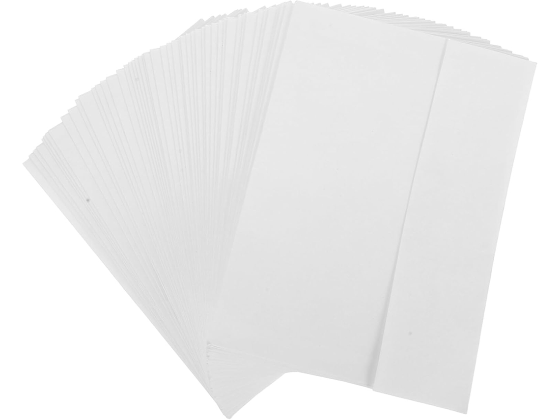 Sobres De Papel Blancos Y Resistentes, Paquete De 50 Unidades, Para Tarjetas De Felicitación, Cierre Autoadhesivo.