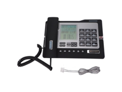 Teléfono Fijo Con Cable, Pantalla Lcd Con Identificador De Llamadas, Aviso De Voz Manos Libres Y Función De Silencio Para El Hogar Y La Oficina.