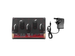 2026-mini Stereo Mixer 4 Canales 4 Entradas 1 Salida Compacto Portátil Mixer De Sonido Para Estudio Escenario Clubs Bares Rojo