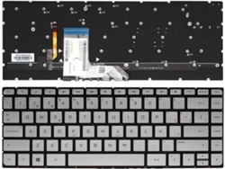 Teclado para Portátil HP Spectre 13-4000 13-4100 13-4200 X360 Plata Sin Marco
