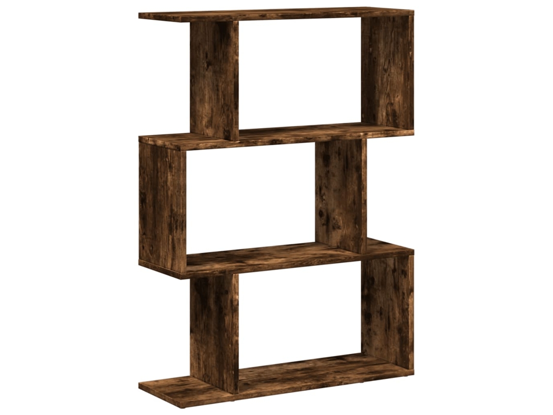 Maison Exclusive - Librería Divisora 3 Niveles Madera Roble Ahumado 70x24x97 Cm