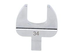 Llave De Boca Abierta De Acero De Alto Carbono De 14 X 18 Mm, Repuesto Cromado Pulido De 34 Mm.