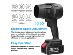 Ventilador Turbo Jet Dry Blower con 1400 g de empuje para limpieza