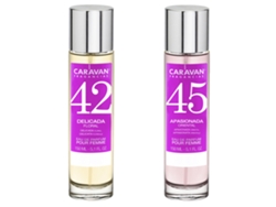 Set de 2 perfumes CARAVAN para mujer Nº45 y Nº 42
