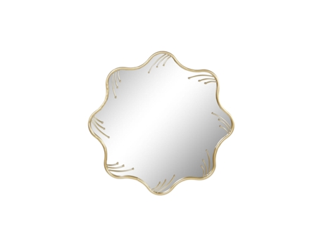 Espejo de pared HOME ESPRIT Dorado Metal Cristal 73 x 2 x 73 cm