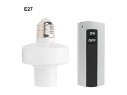 Soporte De Bombilla E27 Con Control Remoto Inalámbrico Y Cápsula De Sockete De Luz Resistente Al Fuego