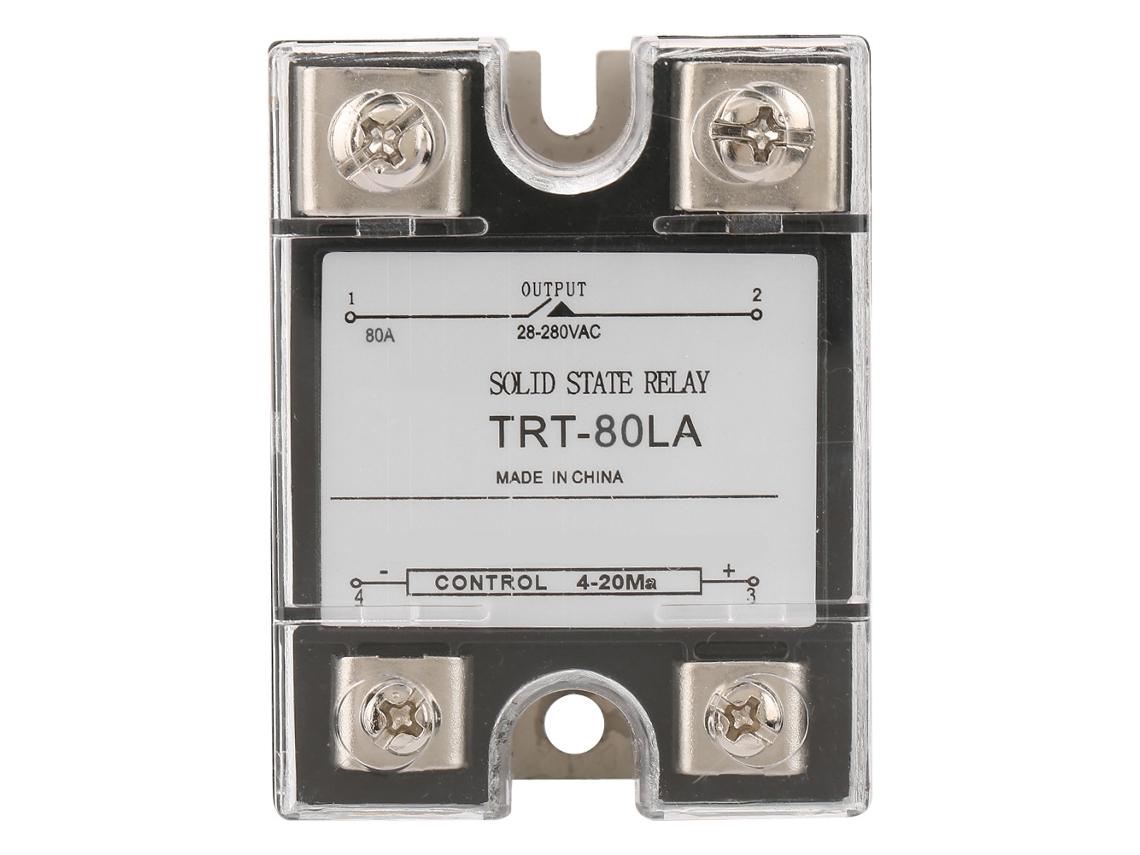Módulo De Relé De Estado Sólido Industrial Trt-80la 80a 4-20ma A 28-280v