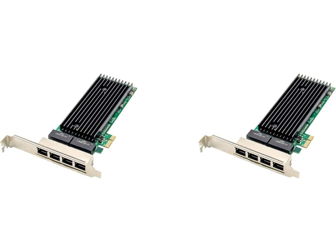 Servidor 2x Pcie De 4 Puertos Rj45, 1x Chip X1 82576, Lan De 10/100/1000 Mbps