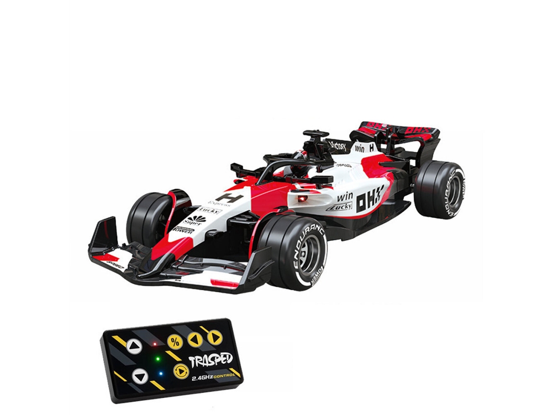 Amarillotrasped Hg4-234 Rtr 1/64 2.4g Mini Rc F1 Aleación 3 Vel App Led Escritorio Colección Regalo Niños