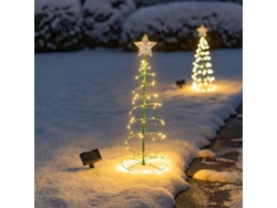 Árbol De Navidad Solar Con Luces Led, Decoración Para Jardín Exterior, Modos De Iluminación, Resistente A La Intemperie.