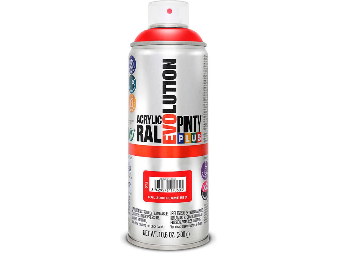 Spray Ral Pinty Plus 3000 Rojo Intenso 400Ml.