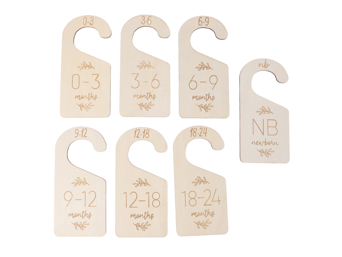 Separador decorativo de doble cara de boj para armario de bebé, ideal para la habitación infantil.