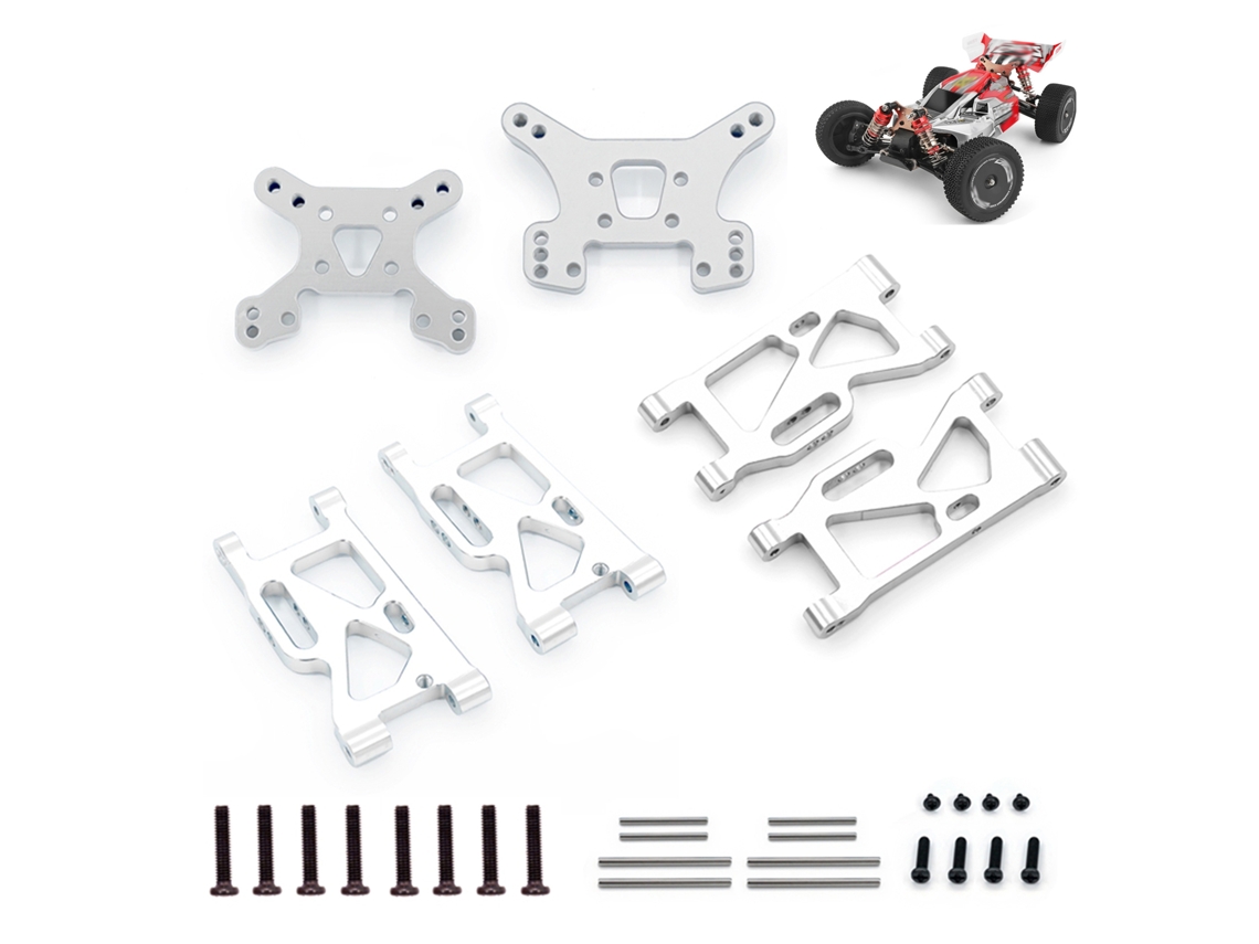 Brazos de suspensión delanteros y traseros 2026 para coche RC Wltoys 1/14 (piezas de mejora, número de pieza 144001)