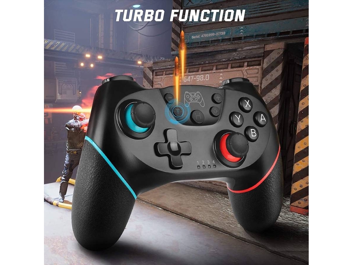 Controlador para Nintendo Switch, Controlador Bluetooth Switch Pro, Controlador Switch con batería recargable / Turbo / Gyro de 6 ejes / Mot YIZHOOD