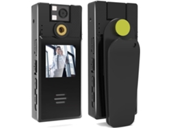 Cámara Corporal De 128 Gb Con Grabación De Audio Y Video Full Hd 1080p Y Lente Giratoria De 180°.