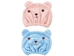 2pcs Gorro Secador De Pelo Super Absorbente Secado Rápido Manta Secadora De Pelo Gorro Secador Bonito