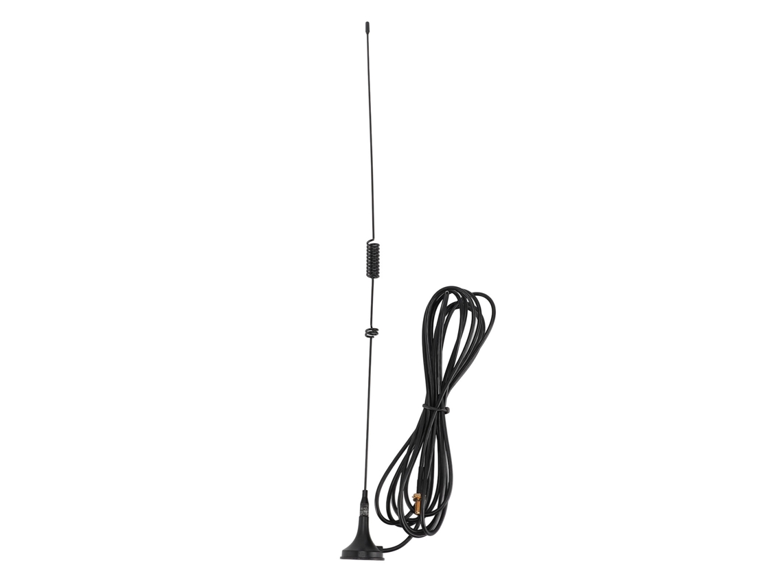 Antena De Radio Móvil Para Coche De Doble Banda 144/430mhz Vhf Uhf Con Base Magnética Y Conector Sma Hembra.