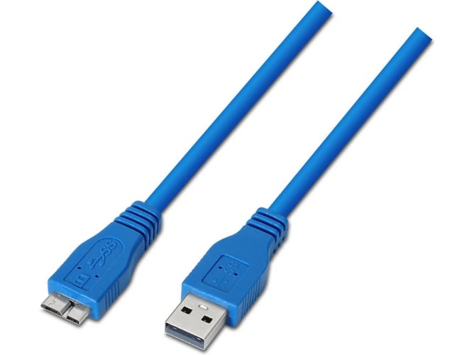Cable USB AISENS (USB - 1 m - Azul)