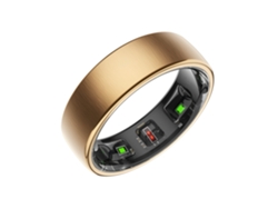 Anillo inteligente con monitor de frecuencia cardíaca y oxígeno en sangre, carga inalámbrica, resistente al agua Mdug (dorado, talla 8)