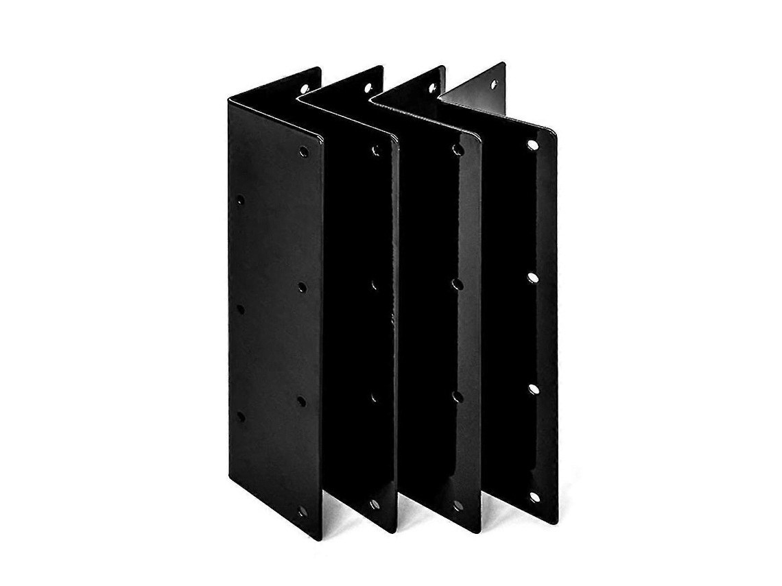 Juego de 4 soportes de esquina para bancal elevado con tornillos para madera B16