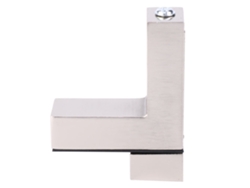 Estante De Vidrio Con Abrazadera Ajustable De Aleación De Zinc, Tipo F, Herrajes Cepillados.