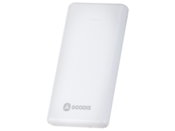 Powerbank GOODIS (10.000 mAh - Micro USB + USB-C - Blanco)