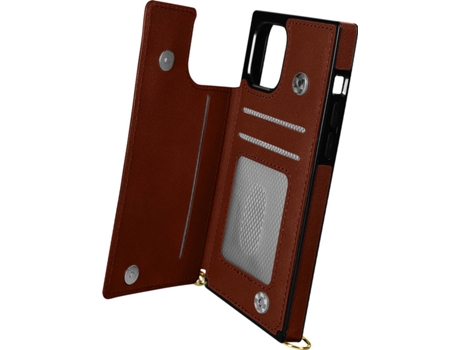 Carcasa iPhone 11 Pro Max AVIZAR Multifunción con Cordón Marrón