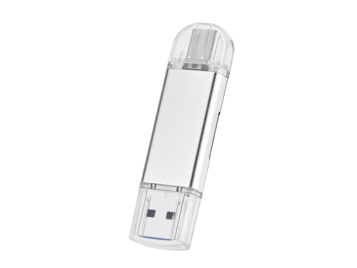 Lector de tarjetas de memoria Micro SD TF Golden Light (función OTG, 3 en 1)