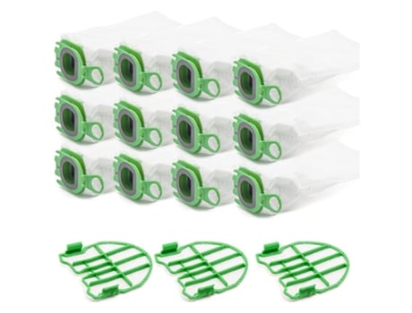 Sacos de aspirador de pó 12 peças e 3 filtros hepa para vorwerk kobold
