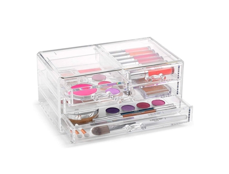 Organizador de Maquillaje y Cosméticos Nº 7 PLASTIC FORTE con Cuatro Cajones