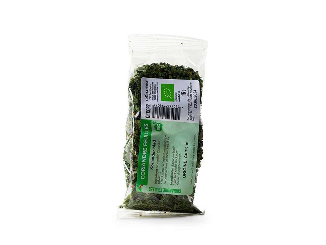 Hojas de cilantro ecológicas - 15 g