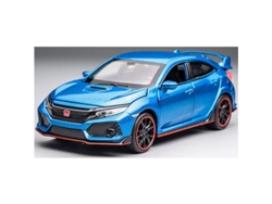 Coche A Escala 1/32 Honda Civic Type-r Con Luces Y Sonidos, Juguete De Metal Para Niños, Regalo