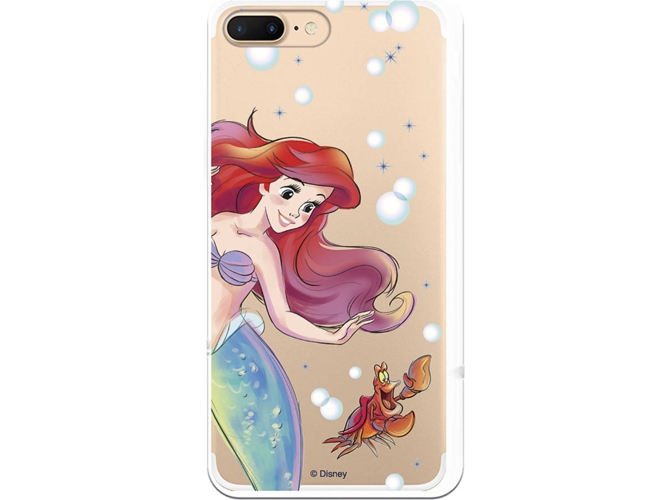 Carcasa iPhone 7 Plus, 8 Plus DISNEY Ariel y Sebastián Multicolor