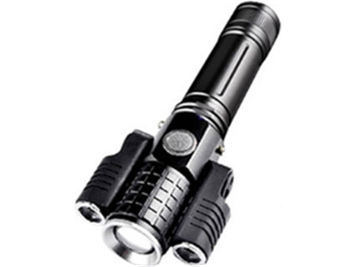 Szsmart Linterna Estanca De 3 Lámparas E38 (negro)