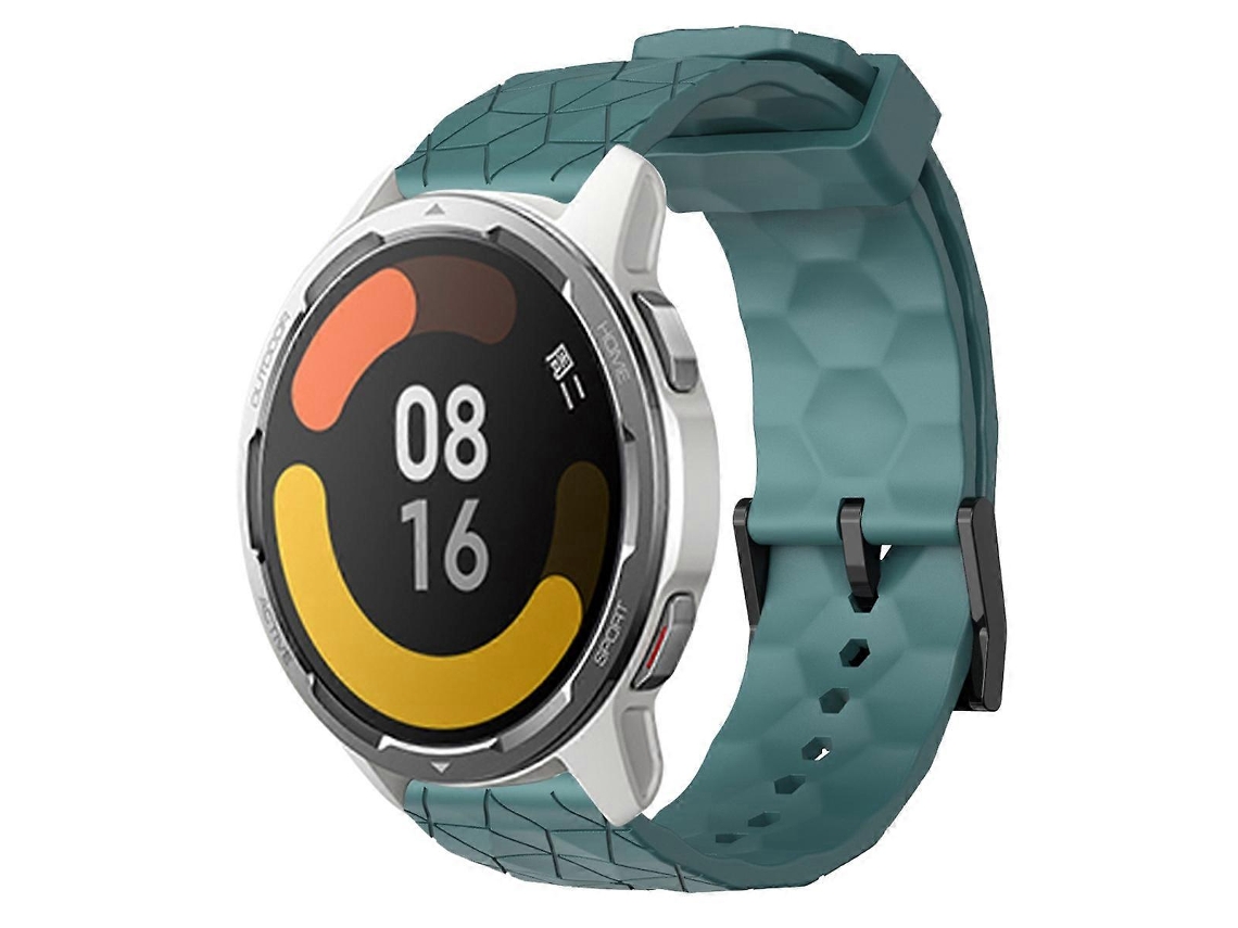 Pulsera de silicona de color liso con estampado de fútbol para Xiaomi Mi Watch Color 2, 22 mm.