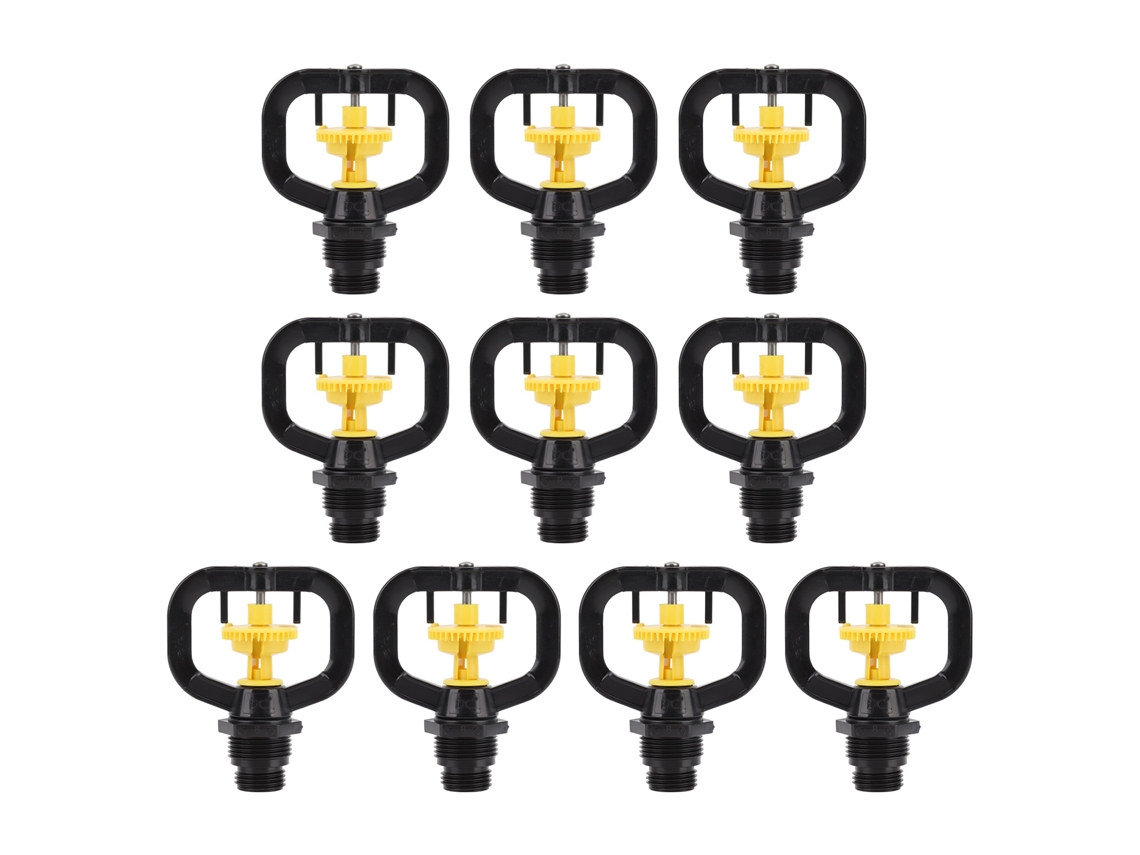 10 boquillas rotativas para riego de jardín G1/2 G3/4 (10 uds)