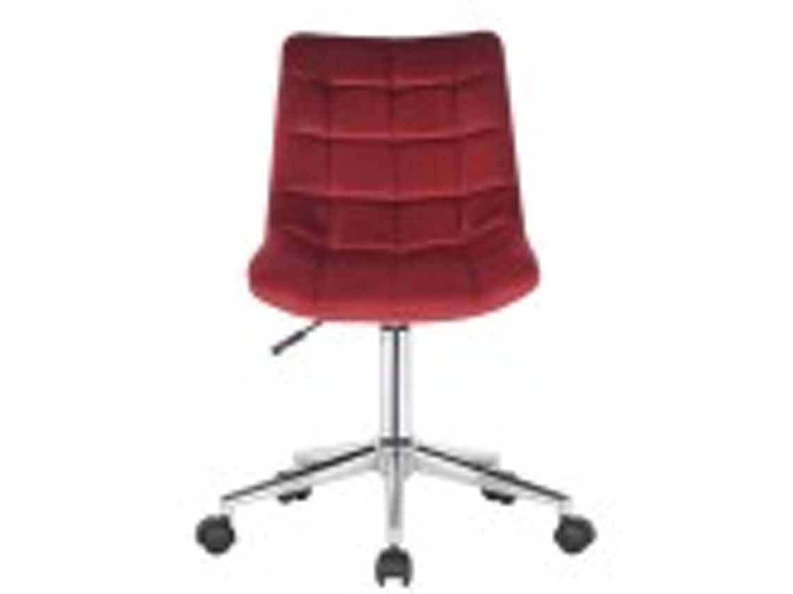 Silla de Escritorio DUDECOR (Rojo - Acero com acabamento em cromado - 46x62x81 / 96)