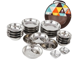Vaisselle Et Ustensiles De Camping Bol Acier Inoxydable Set Comida Voyage Para Caminata Pique-